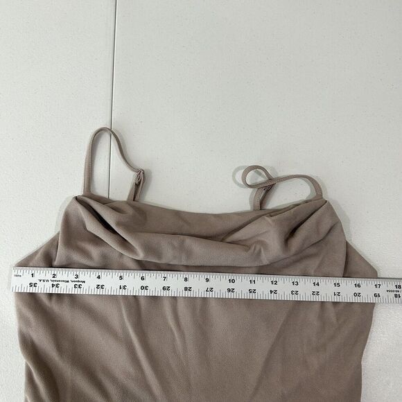 Birdy Grey Womens Dress Large Pink Cowl Flowy Side Slit Gown Formal Bridesmaid - Picture 11 of 11